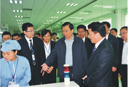 時任全國人大常委會委員長、時任國務院副總理張德江同志視察威勝